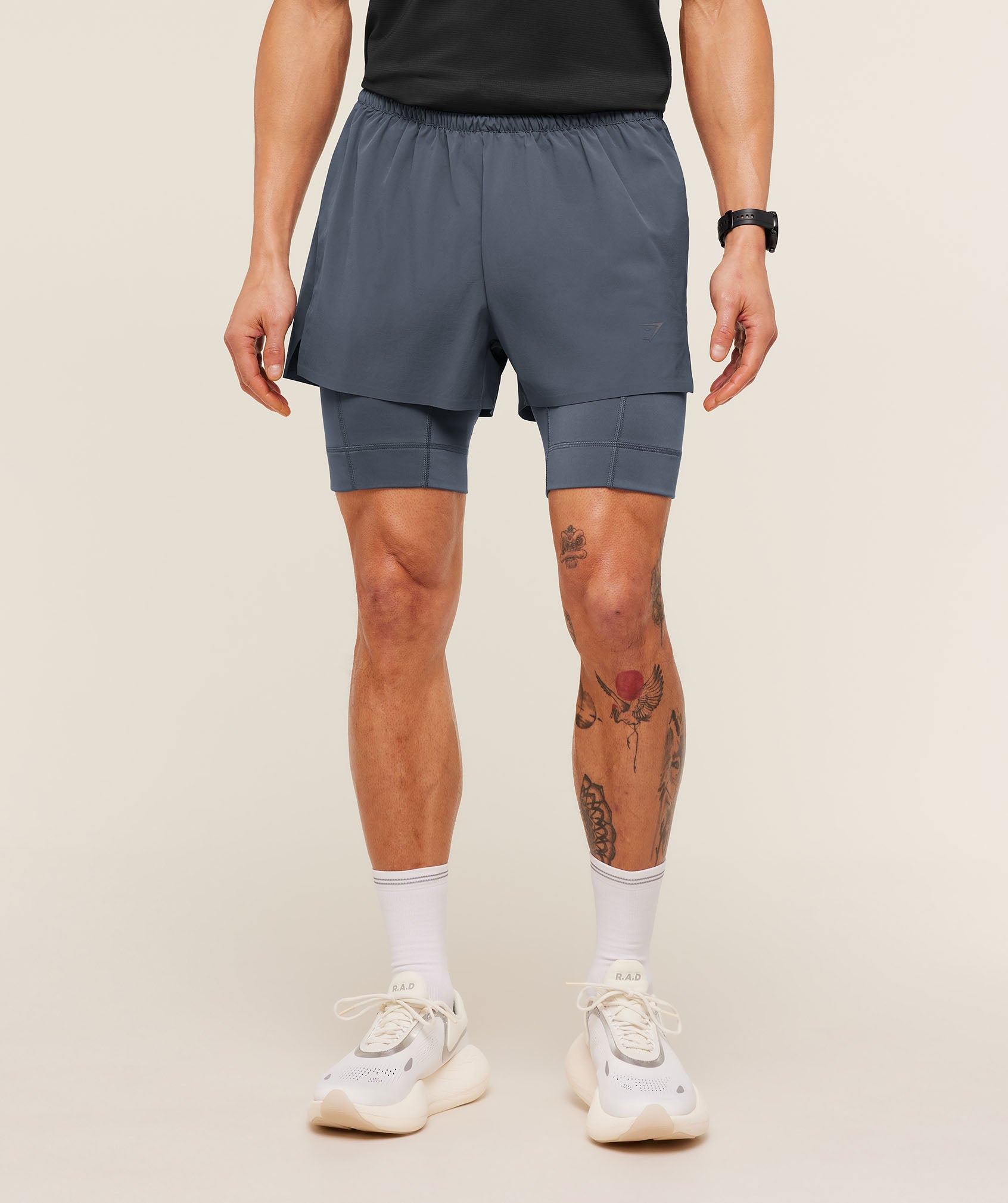 1 5" Shorts in Titanium Blue